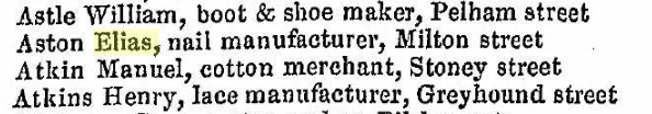 1849 Nottingham
          directory