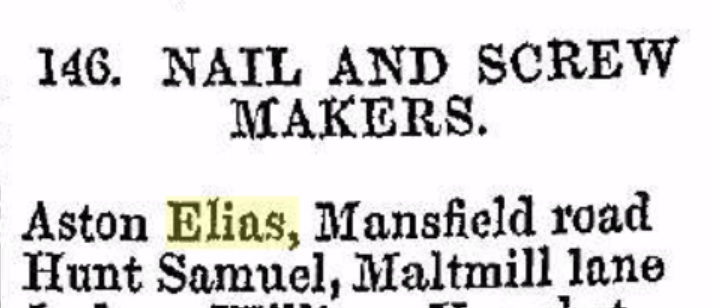 1834 Nottingham directory