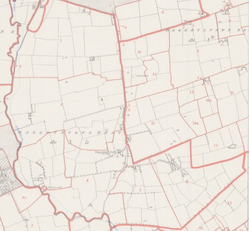 OS map
                Baggotstown West