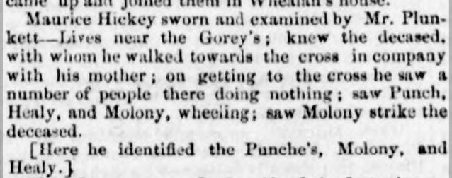 Hickey newspaper 1845
