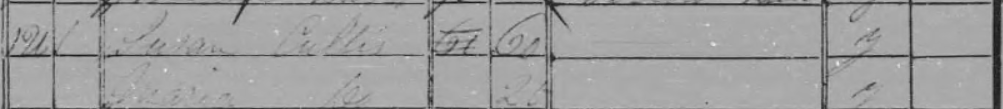 1841
        census Susannah Cullis