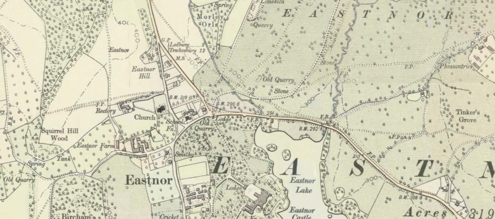 Eastnor map