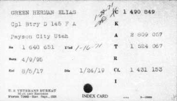 Herman Green
        military record