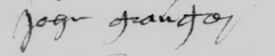John Granger signature