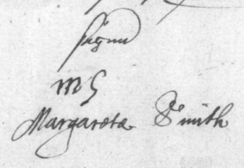 Margaret Smith signature