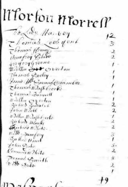 Richard
        White hearth tax 1663