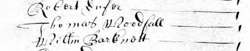 Thomas Woodfall Hearth Tax 1663