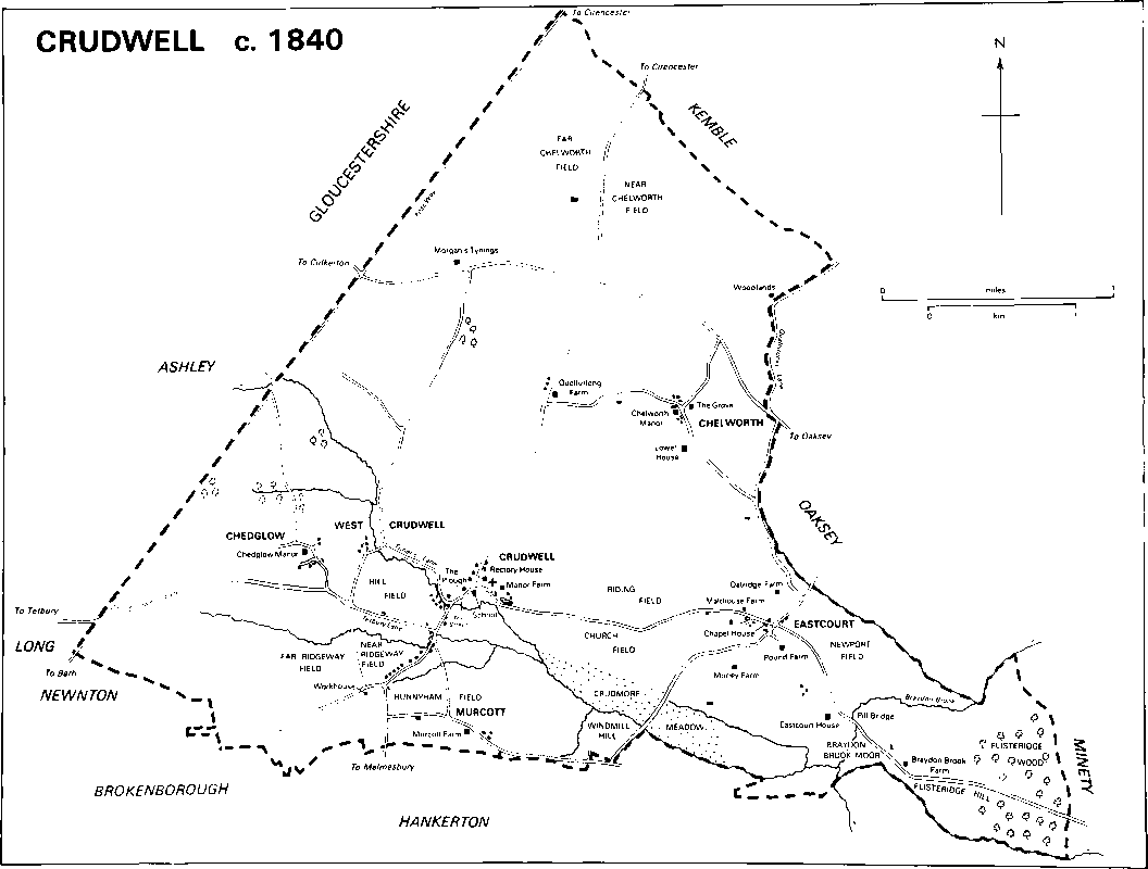 Crudwell map