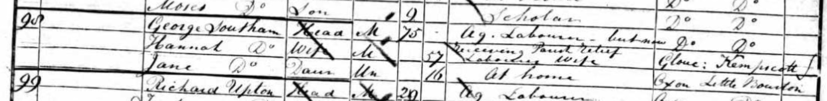 1851 census Bourton