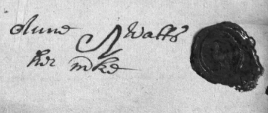 Anne Watts signature