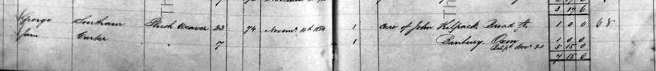 George Southam ships passenger list