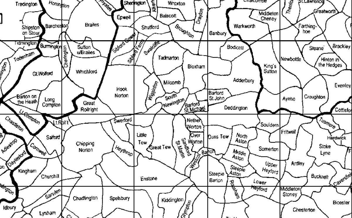 Oxfordshire parish map