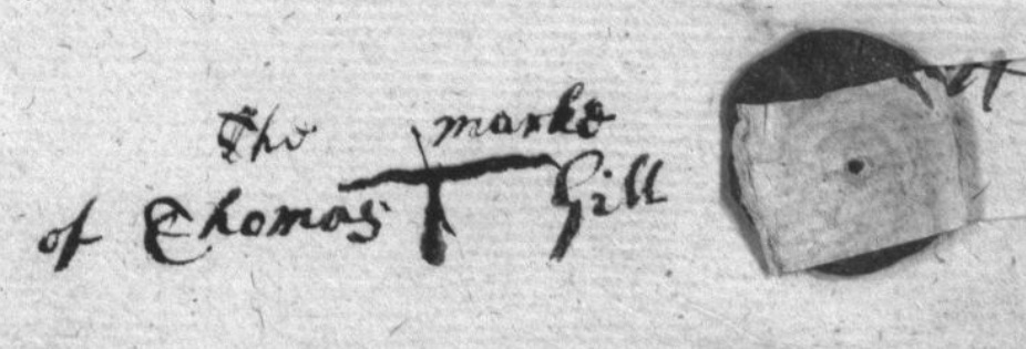 Thomas Gill mark 1663