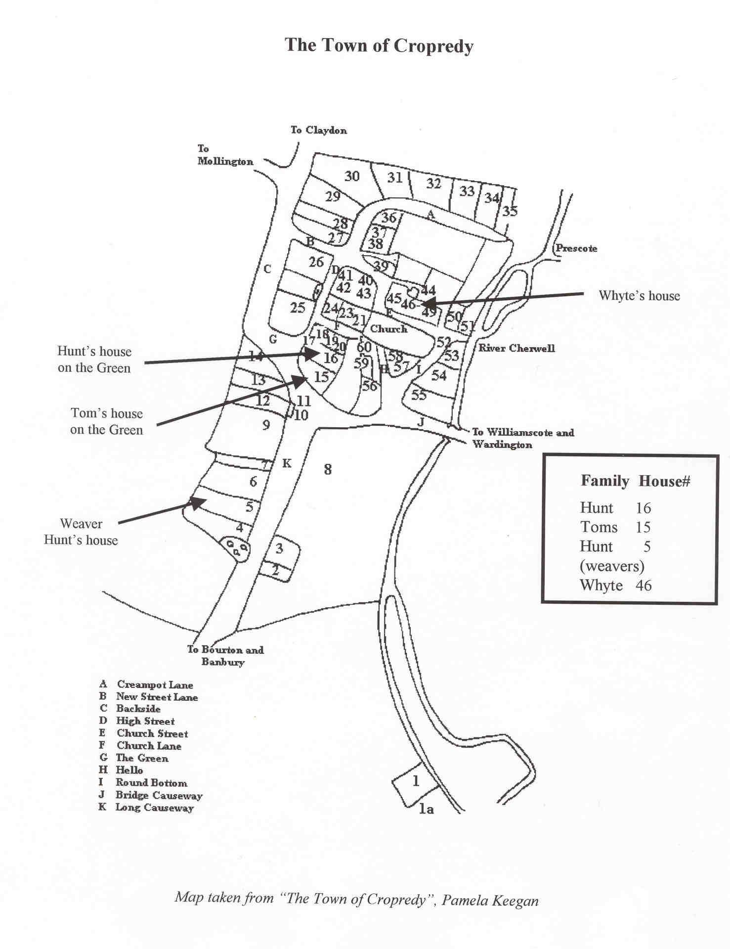 Cropredy
          map