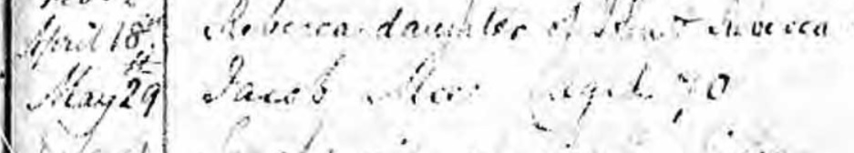 Jacob
          Mee burial