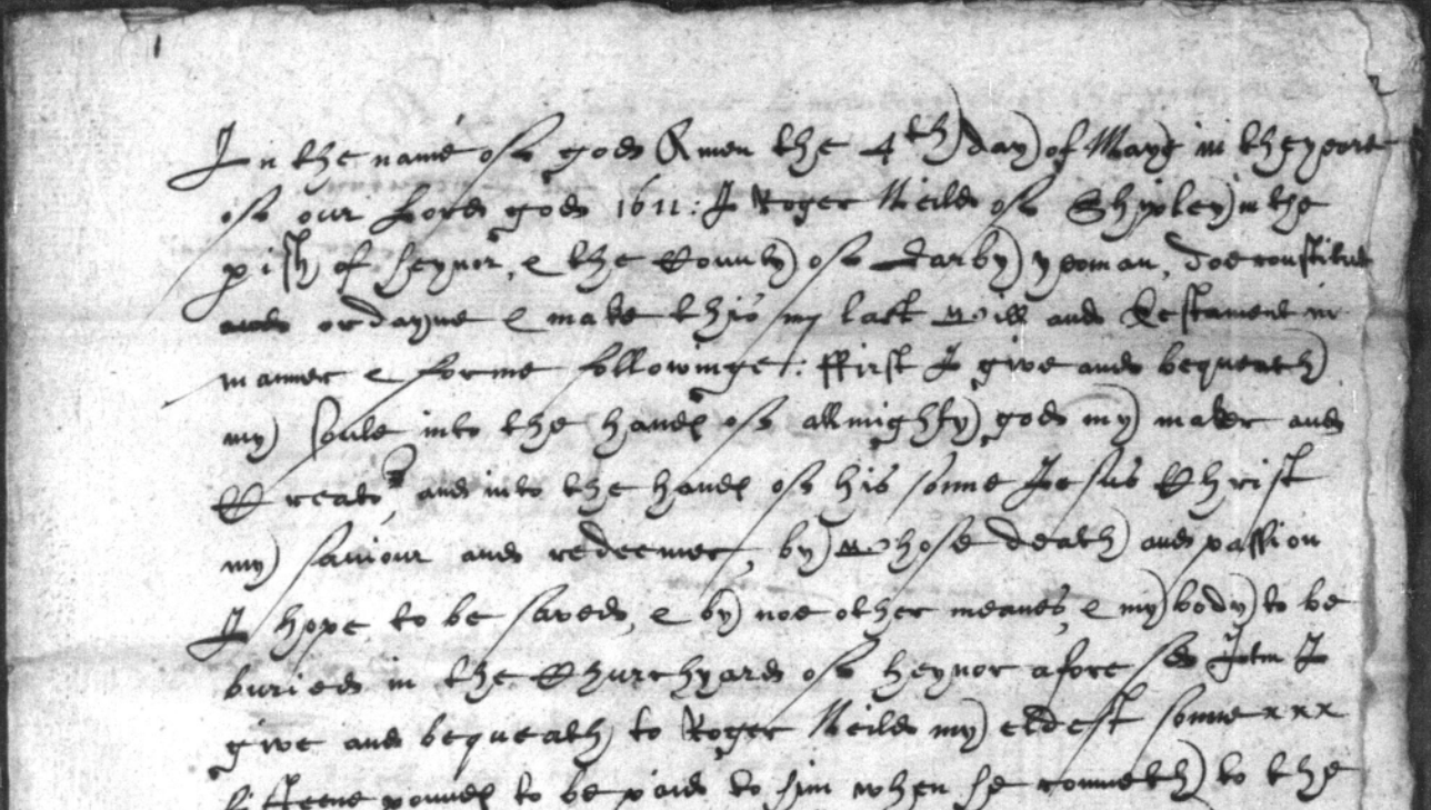Roger Neild will
            1611