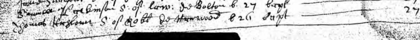 Thomas Haslam baptism 1648